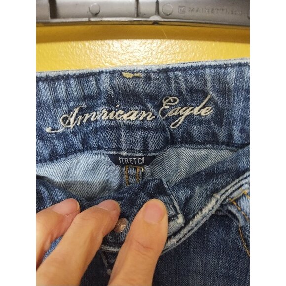 American Eagle Artist Stretch Boot Cut Medium Wash Jeans Size 2 Short - Picture 6 of 7